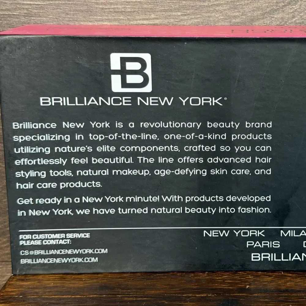 Brilliance New York 1” Pink Volume Setter Curling Wand NEW in Box